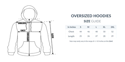 Unisex Oversized Hoodie - PEACE OUT !