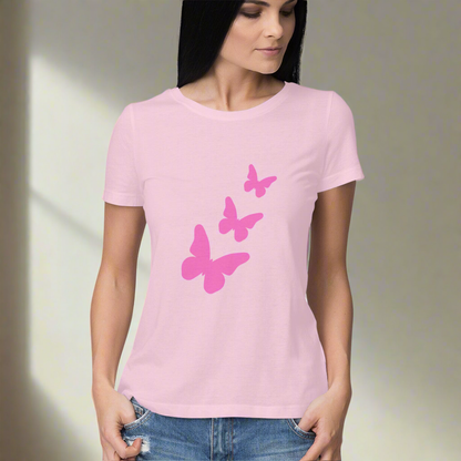 Butterfly Half T-shirt for Women/Girls - 7even Merch 
