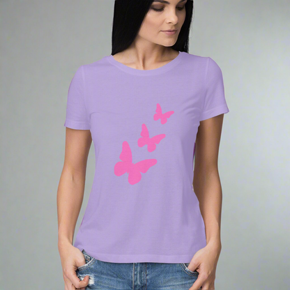 Butterfly Half T-shirt for Women/Girls - 7even Merch 