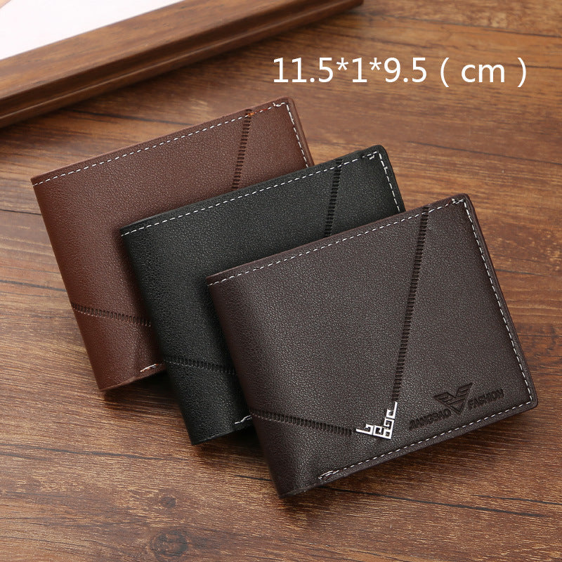 Stylish Wallet For Men Lychee Pattern