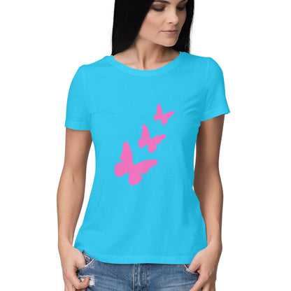 Butterfly Half T-shirt for Women/Girls - 7even Merch 