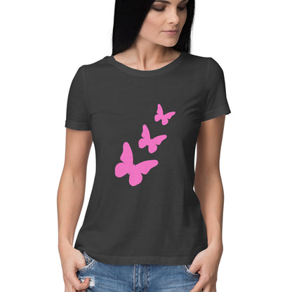 Butterfly Half T-shirt for Women/Girls - 7even Merch 