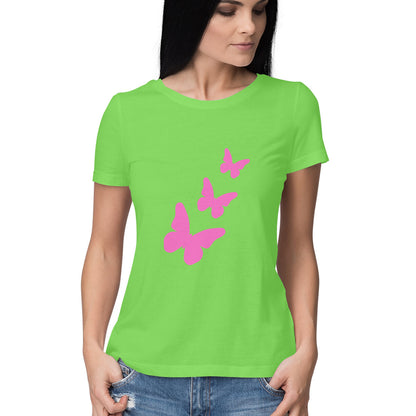 Butterfly Half T-shirt for Women/Girls - 7even Merch 