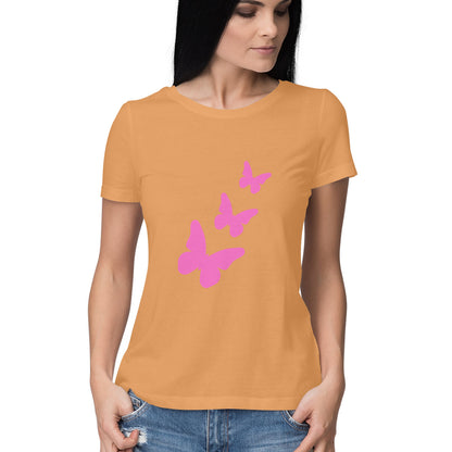 Butterfly Half T-shirt for Women/Girls - 7even Merch 