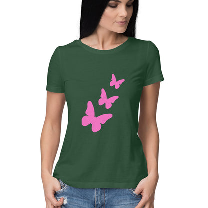 Butterfly Half T-shirt for Women/Girls - 7even Merch 